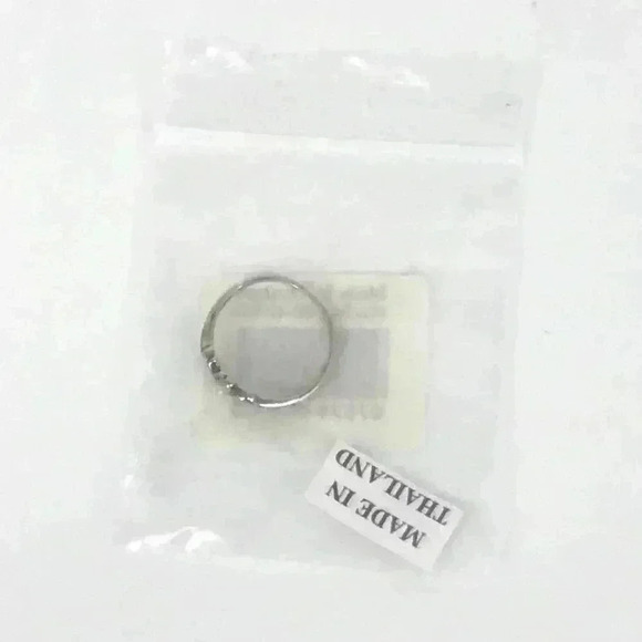 925 TOE RING XS STERLING SILVER BUTTERFLY STONE OPEN - Picture 5 of 8